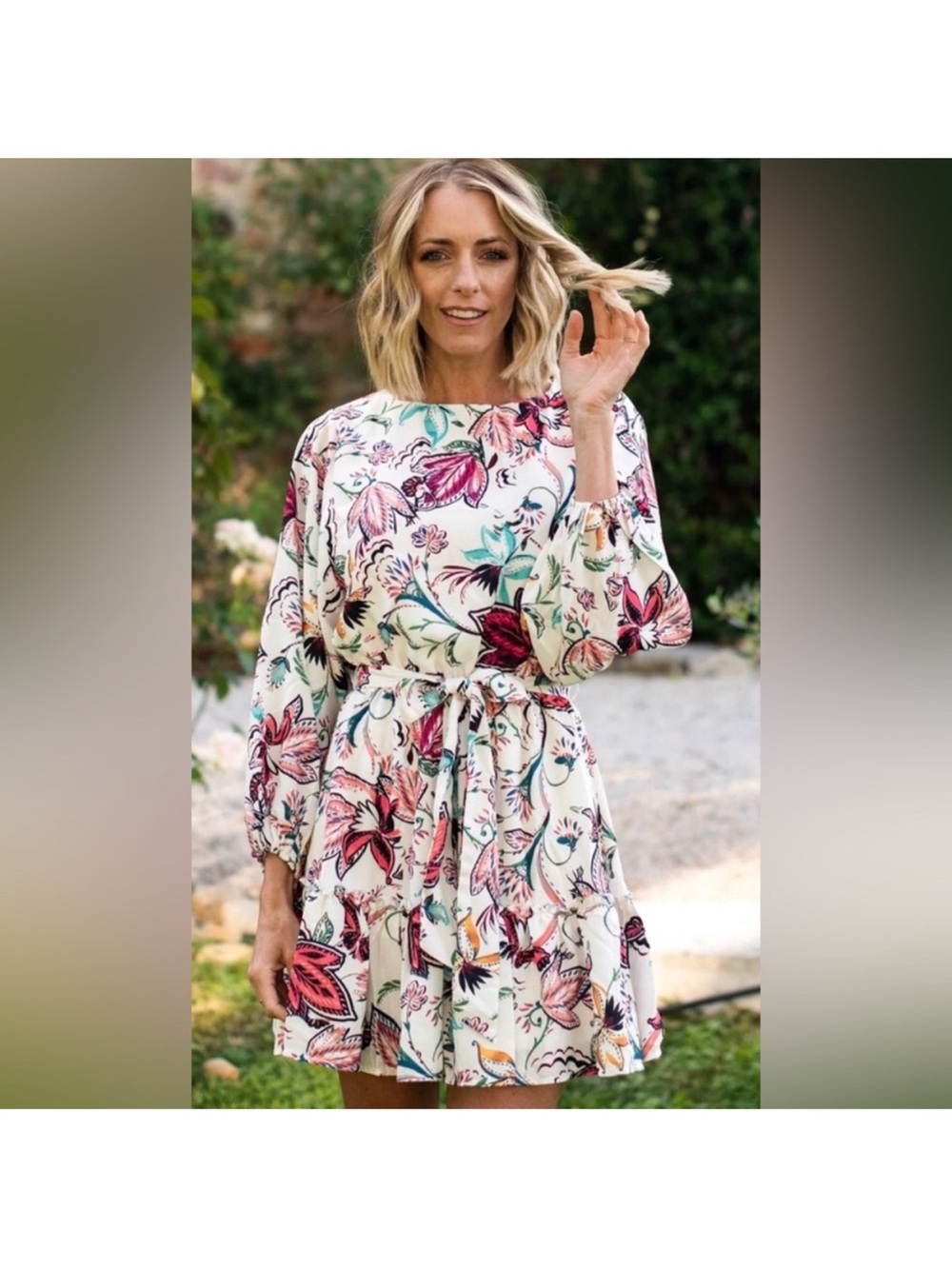 Baltic Born tally mini dress floral print NWT Size 1X